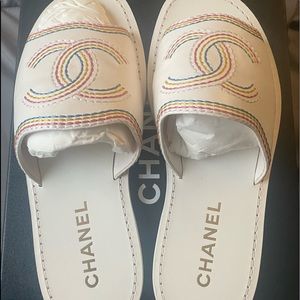 Chanel gorgeous brand new Slip on sandals